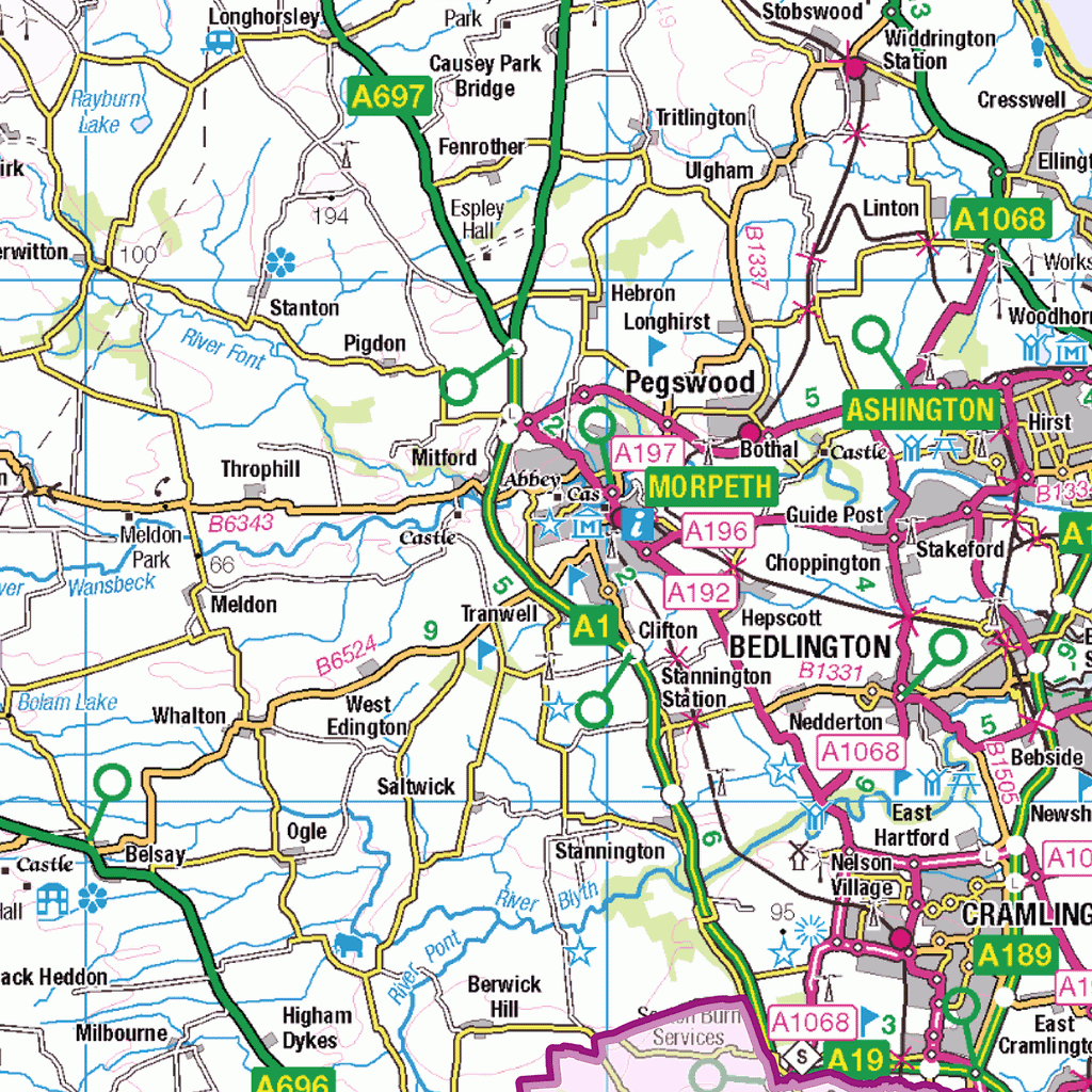 Northumberland County Map - (CY31)