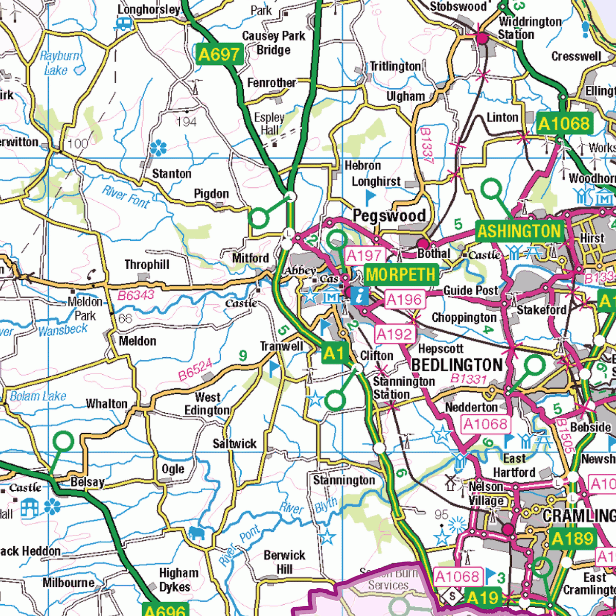 Northumberland County Map - (CY31) – XYZ Maps