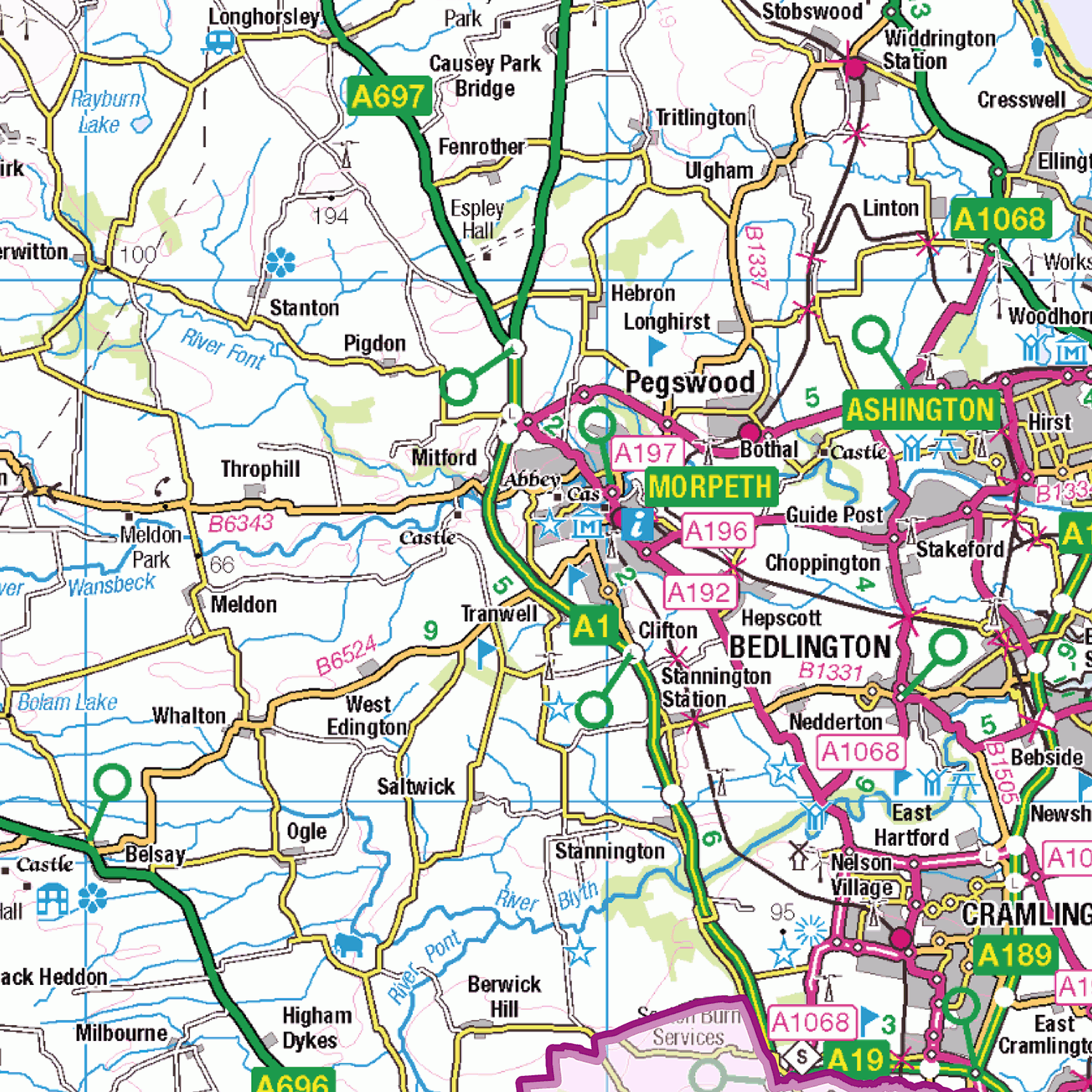 Northumberland County Map - (CY31)