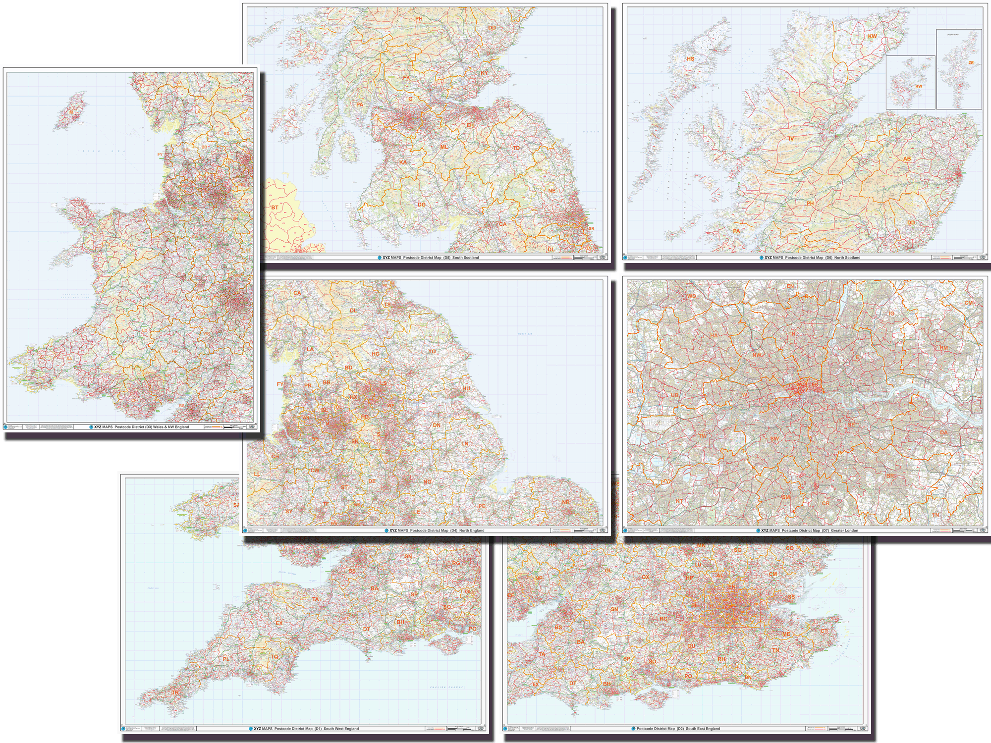 UK District Maps Bundle