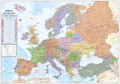 Europe Political Wall Map, Map of Europe