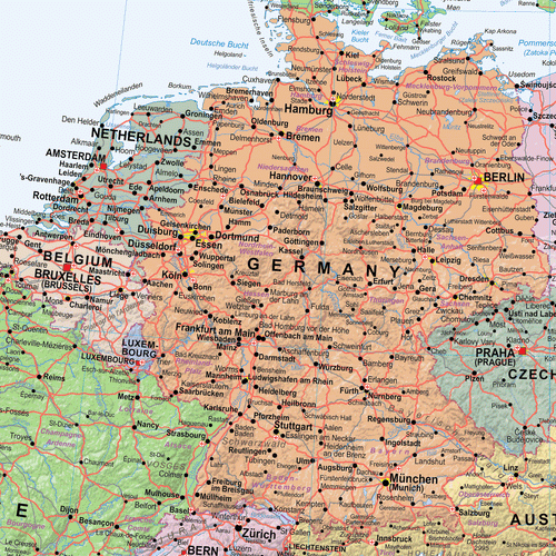 Continental Series: Europe Map - Locked PDF