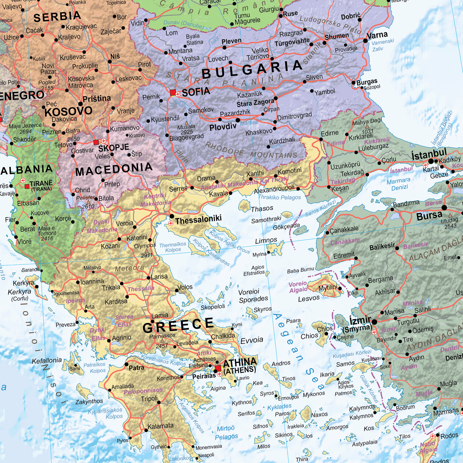 Continental Series: Europe Map - GIF Image