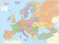 Europe Postcode Map - GIF Image