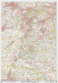 Guildford - GU - Postcode Wall Map