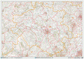 Hereford - HR - Postcode Wall Map