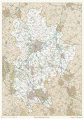 Historic Bedfordshire County Map