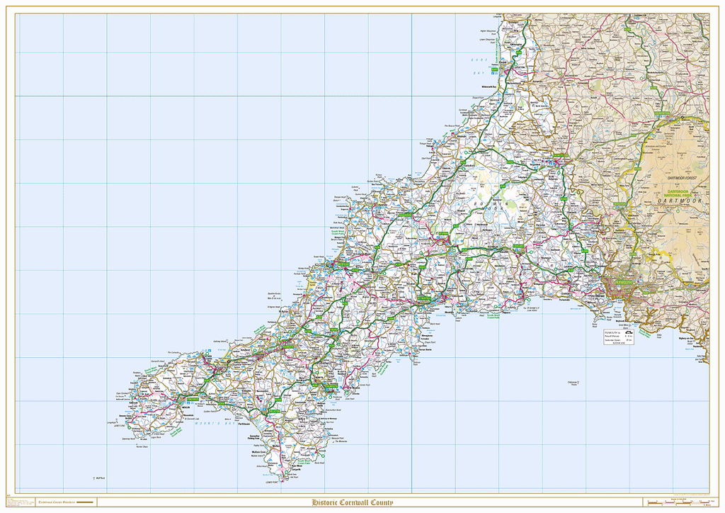 Historic Cornwall County Map