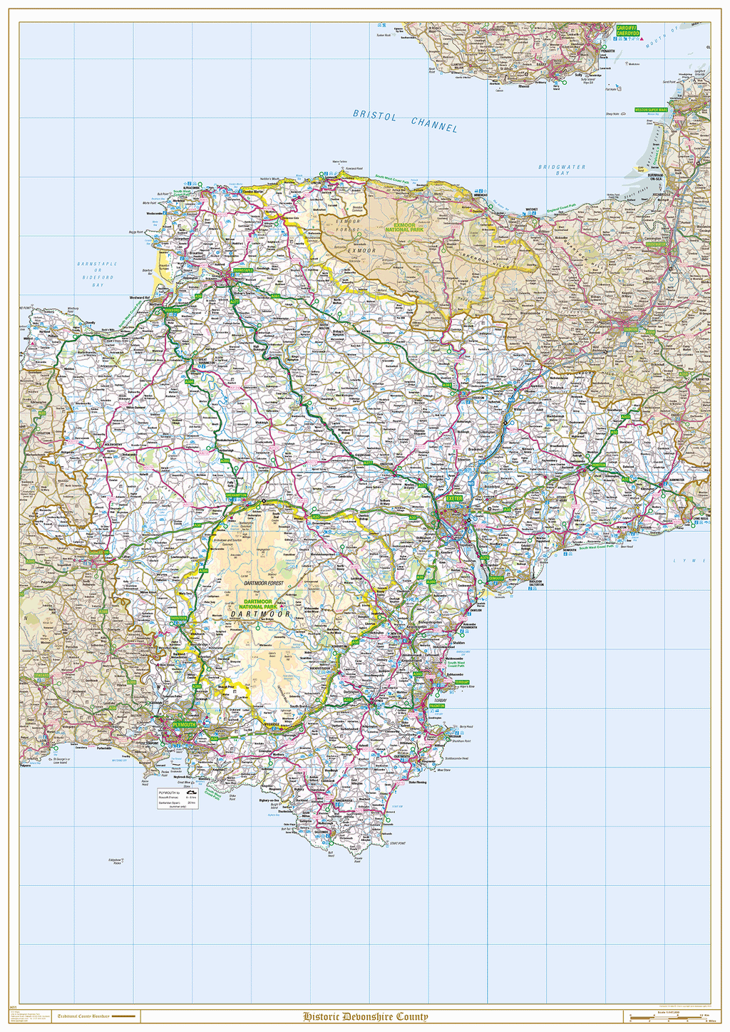 Historic Devonshire County Map