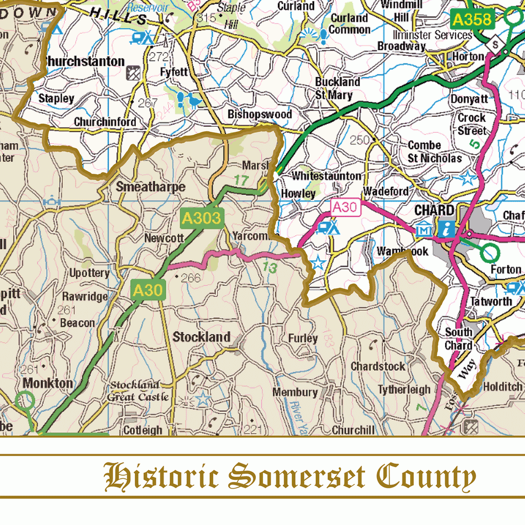 Historic Somerset County Map