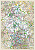 Historic Staffordshire County Map