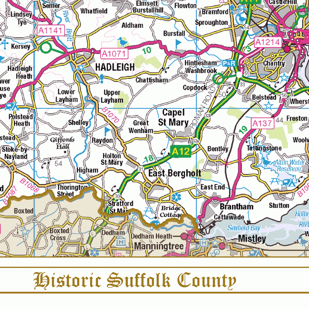 Historic Suffolk County Map