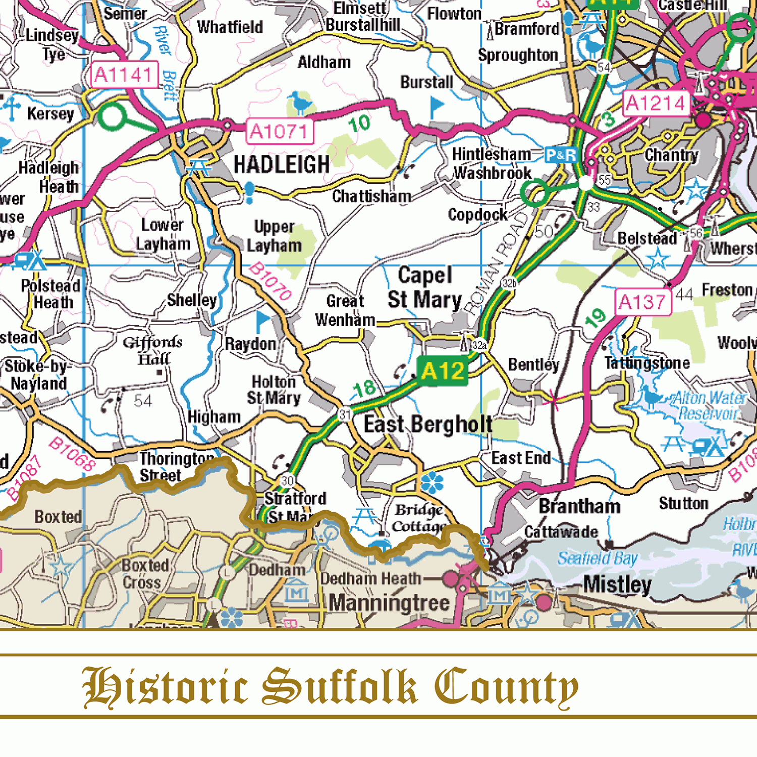 Historic Suffolk County Map