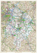 Historic Warwickshire County Map