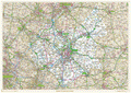 Historic Leicestershire County Map, Old County Boundaries Map of Leicestershire