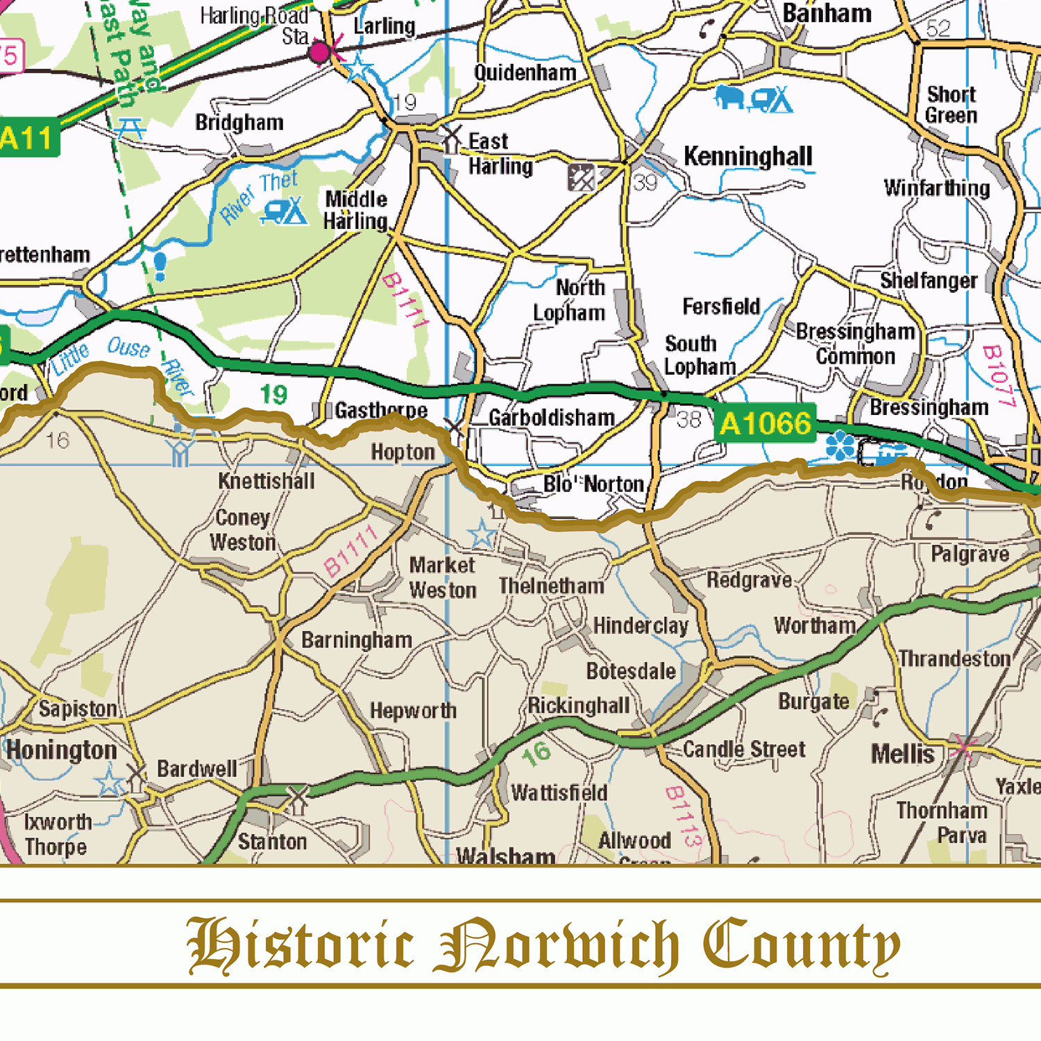 Historic Norfolk County Map