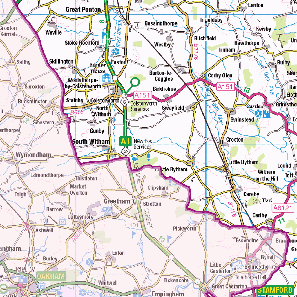 Lincolnshire County Map - (CY26)