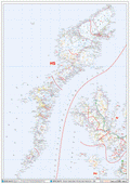 Outer Hebrides - HS - Postcode Wall Map