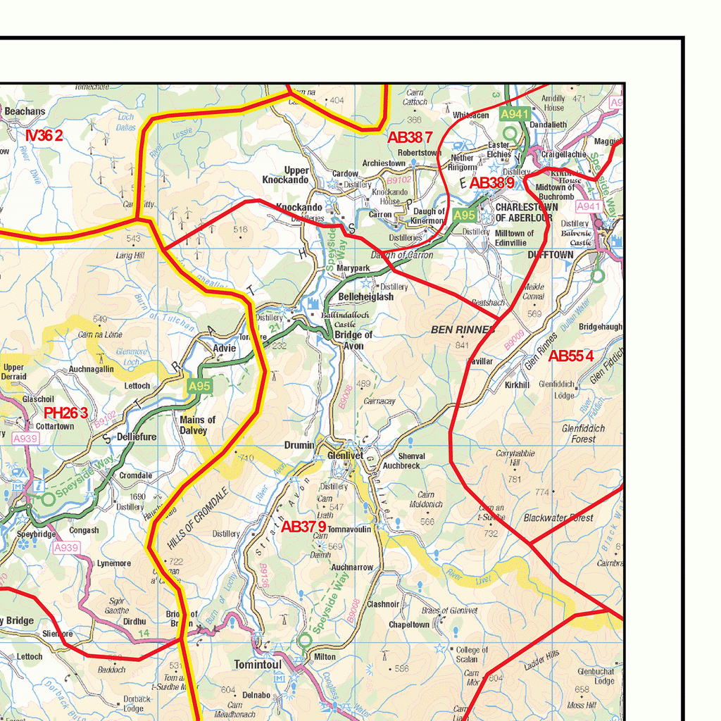 Perth - PH - Postcode Wall Map
