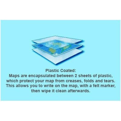 West London - W - Postcode Wall Map