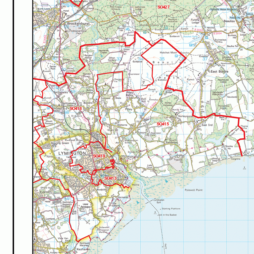 Portsmouth - PO - Postcode Wall Map