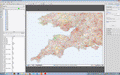 South West England - Postcode District Wall Map - Editable GeoPDF