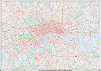 London City Centre Postcode Sector Map (C1) - Editable GeoPDF