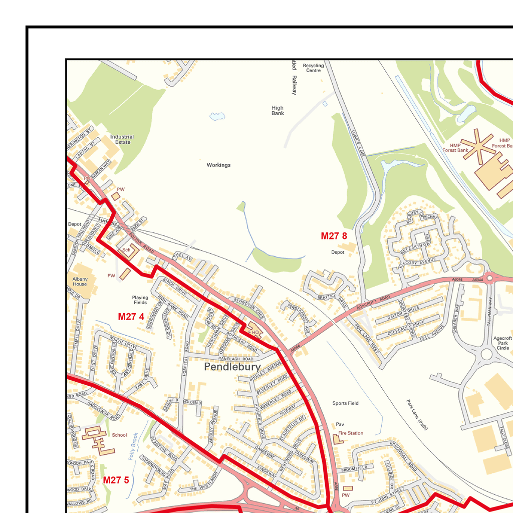 Manchester City Centre Postcode Sector Map (C3) - GeoPDF