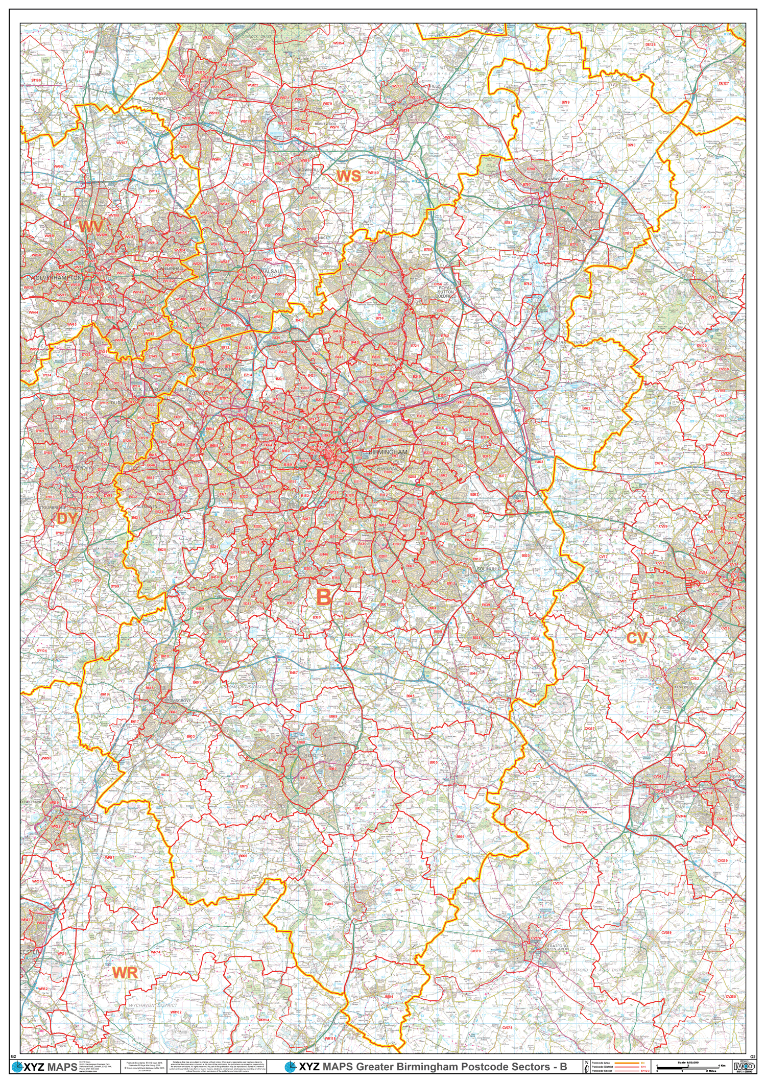 Postcode Gif Birmingham - B - Postcode GIF Image (G2) – XYZ Maps