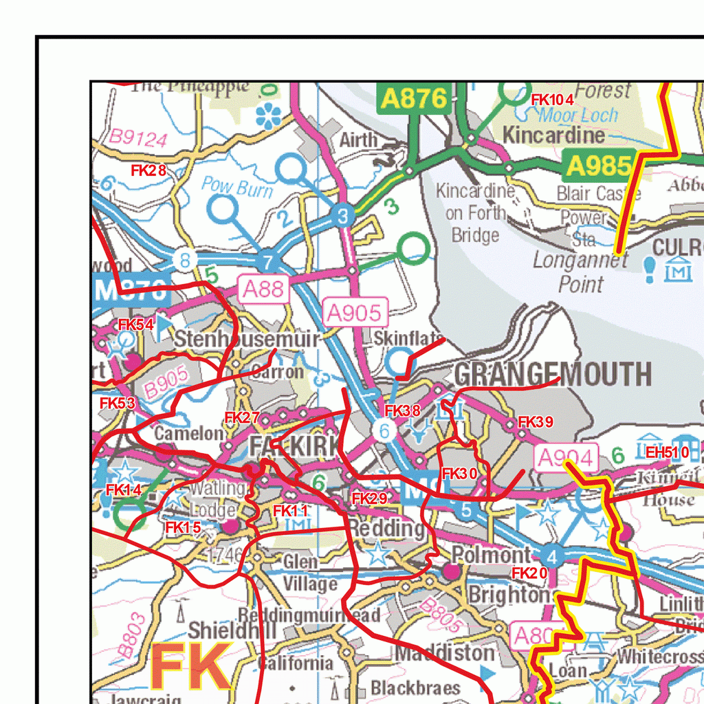 Er Postcode Map Edinburgh - EH - Postcodes GeoPDF (G5) – XYZ Maps