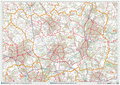 St Albans - AL- Postcode Wall Map