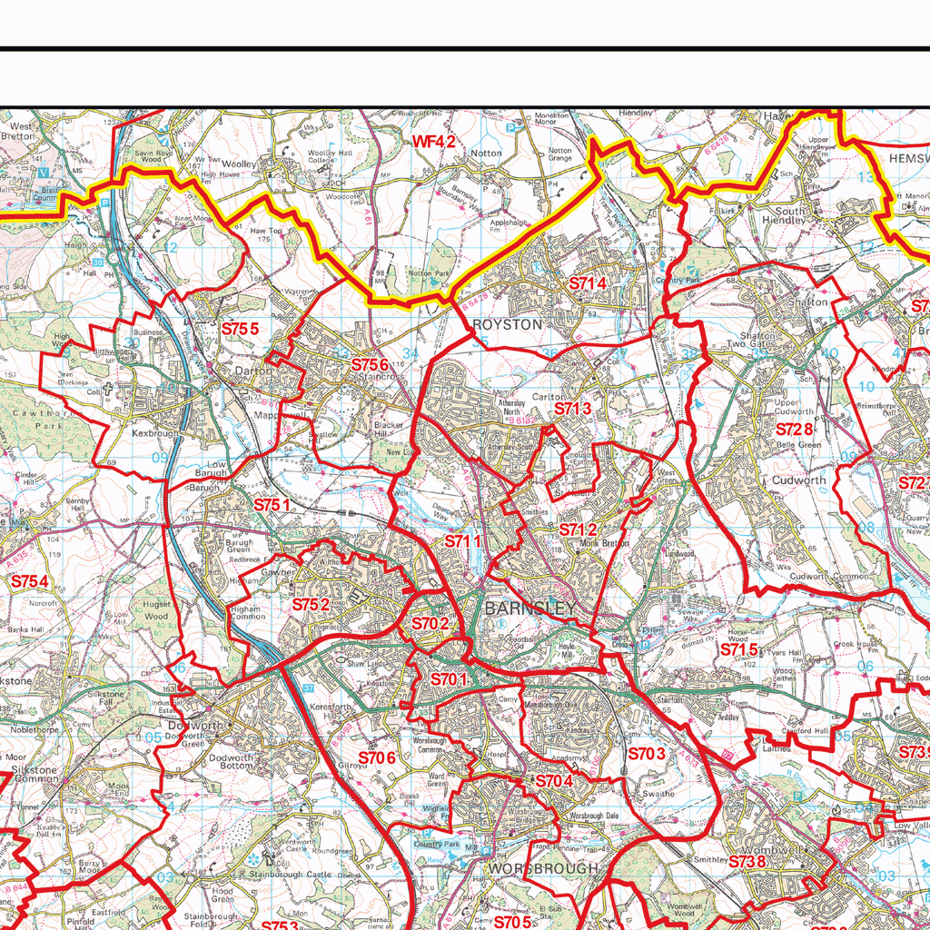 Sheffield - S - Postcodes Locked PDF (G7)
