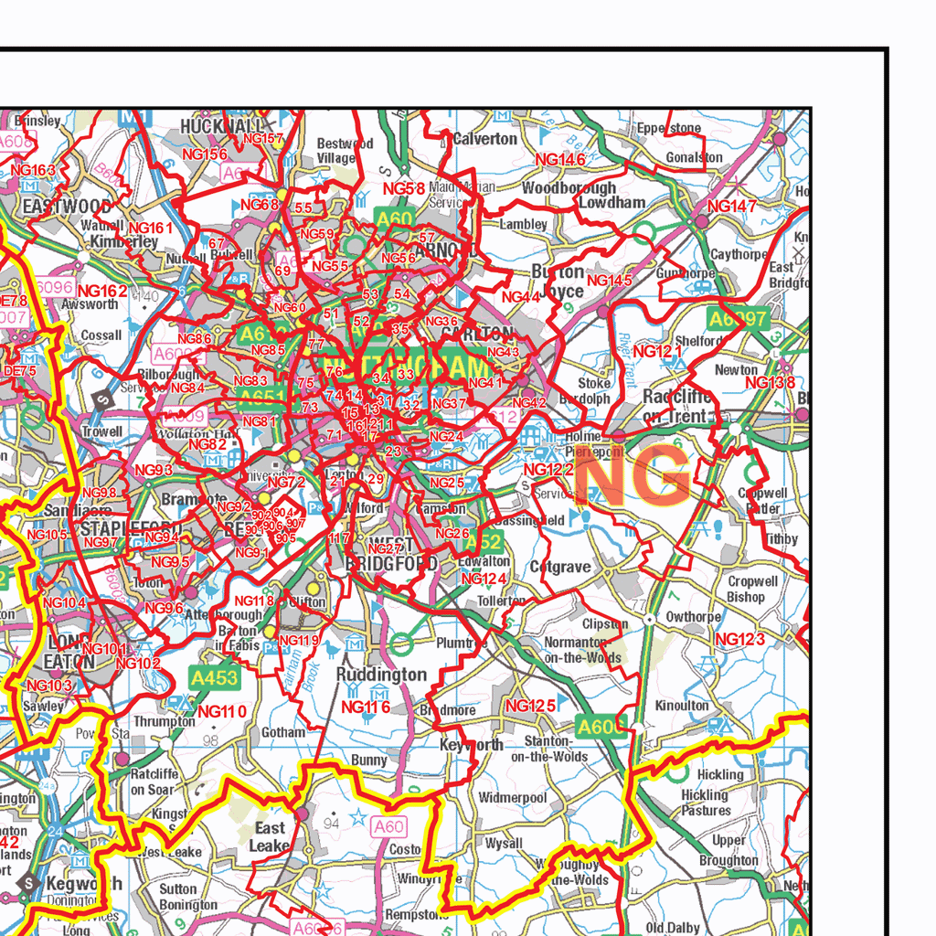 Postcode Sector Map - (S10) - West Midlands - GIF Image