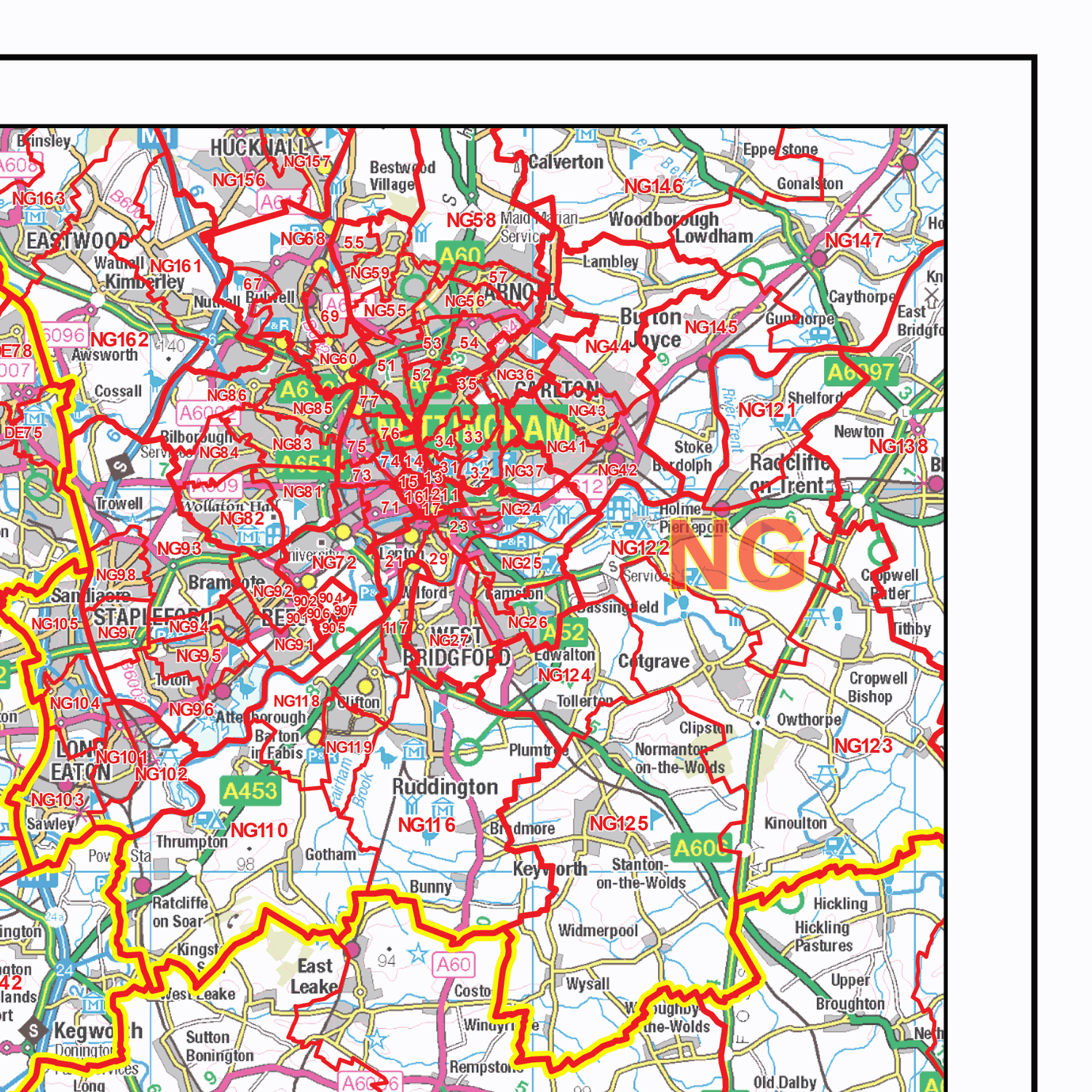 Postcode Sector Map - (S10) - West Midlands - GIF Image