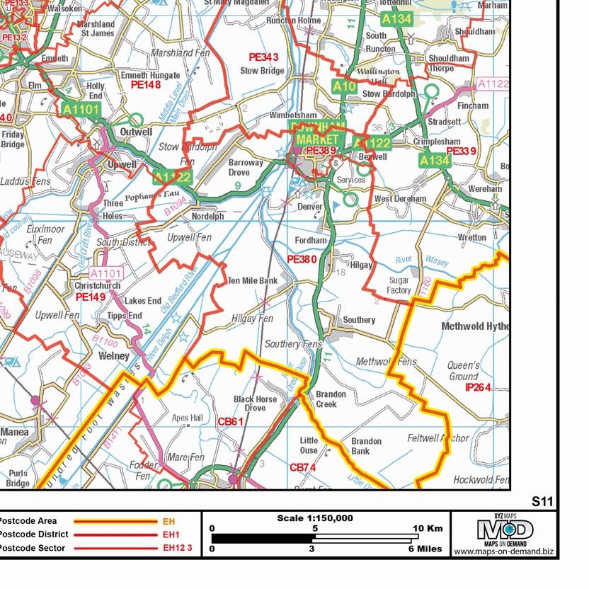 Sp11 Postcode Postcode Sector Map - (S11) - Lincolnshire and Derbyshire - GeoPDF ...