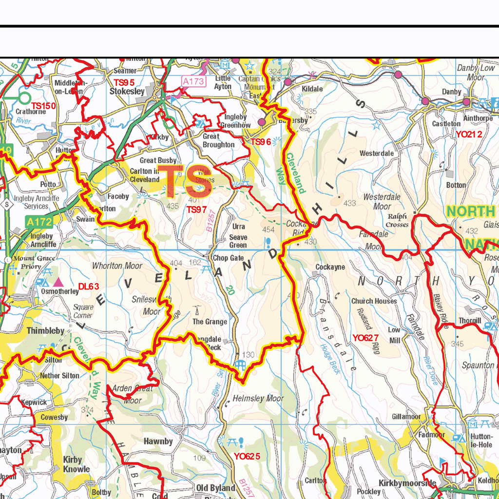 Postcode Sector Map - (S13) - Yorkshire - GIF Image