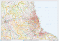 Postcode Sector Map - (S16) - North East England - GIF Image