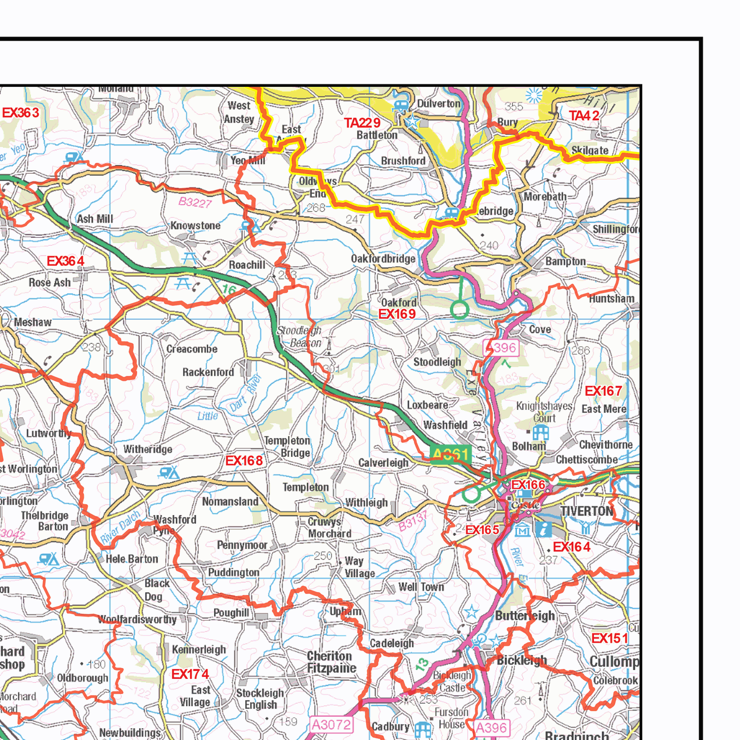 Postcode Sector Map - (S1) - South West England - Locked PDF