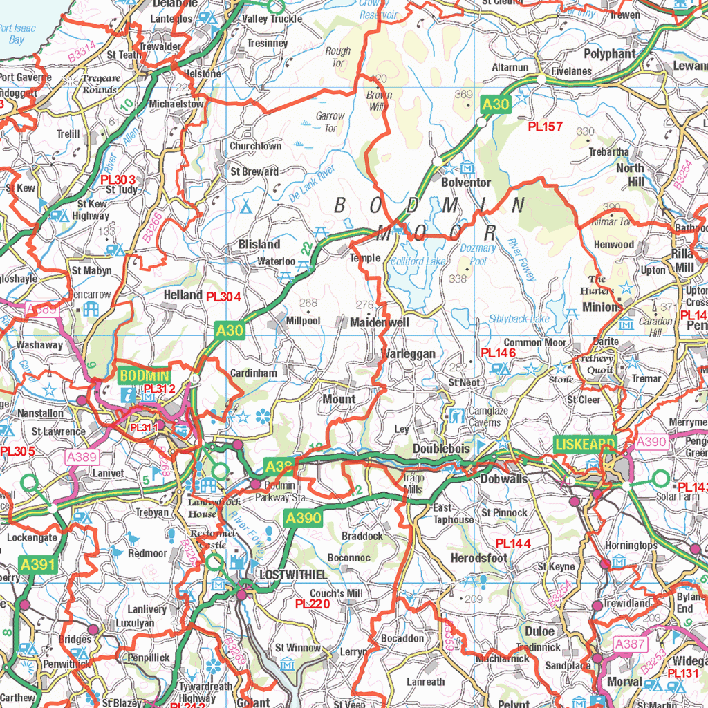 Postcode Sector Map - (S1) - South West England - Locked PDF