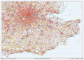 Postcode Sector Map - (S4) - South East England - GIF Image