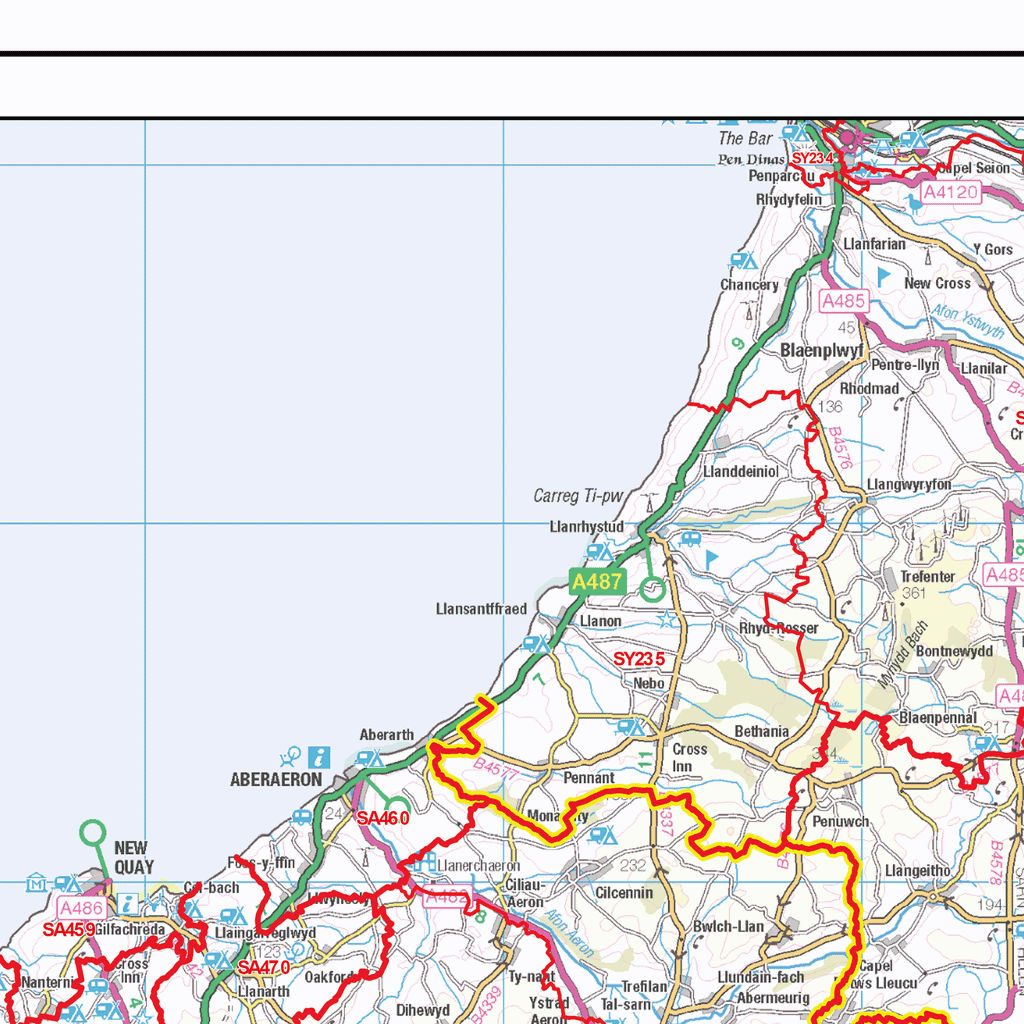 S5 Postcode Map Postcode Sector Map - (S5) - South Wales - GIF Image – XYZ Maps