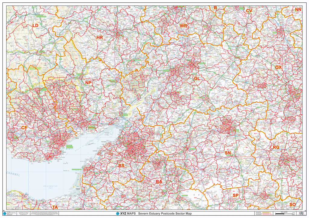 Postcode Sector Map - (S6) - Severn Estuary - GIF Image