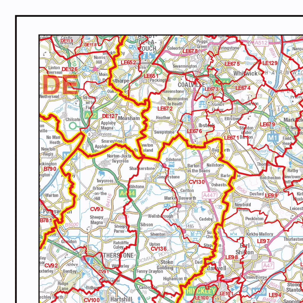 L7 Postcode Map Postcode Sector Map - (S7) - East Midlands - GeoPDF – XYZ Maps