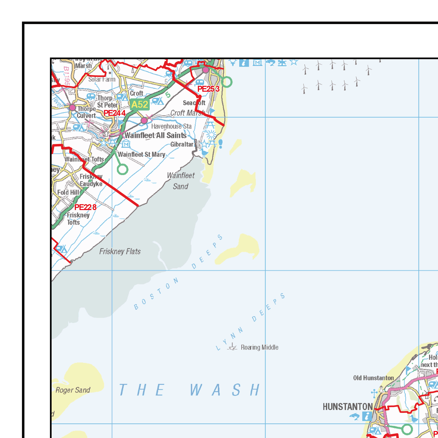 Postcode Sector Map - (S8) - The Fens - Editable GeoPDF