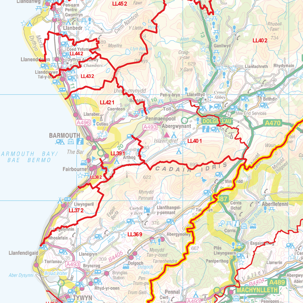 Postcode Sector Map - (S9) - North Wales - GIF Image