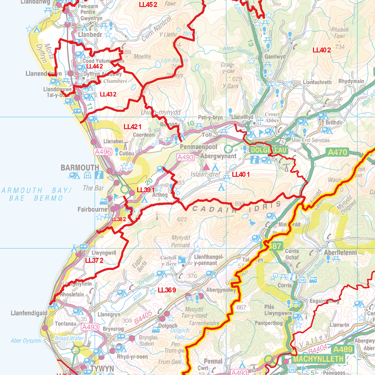 Postcode Sector Map - (S9) - North Wales - GIF Image