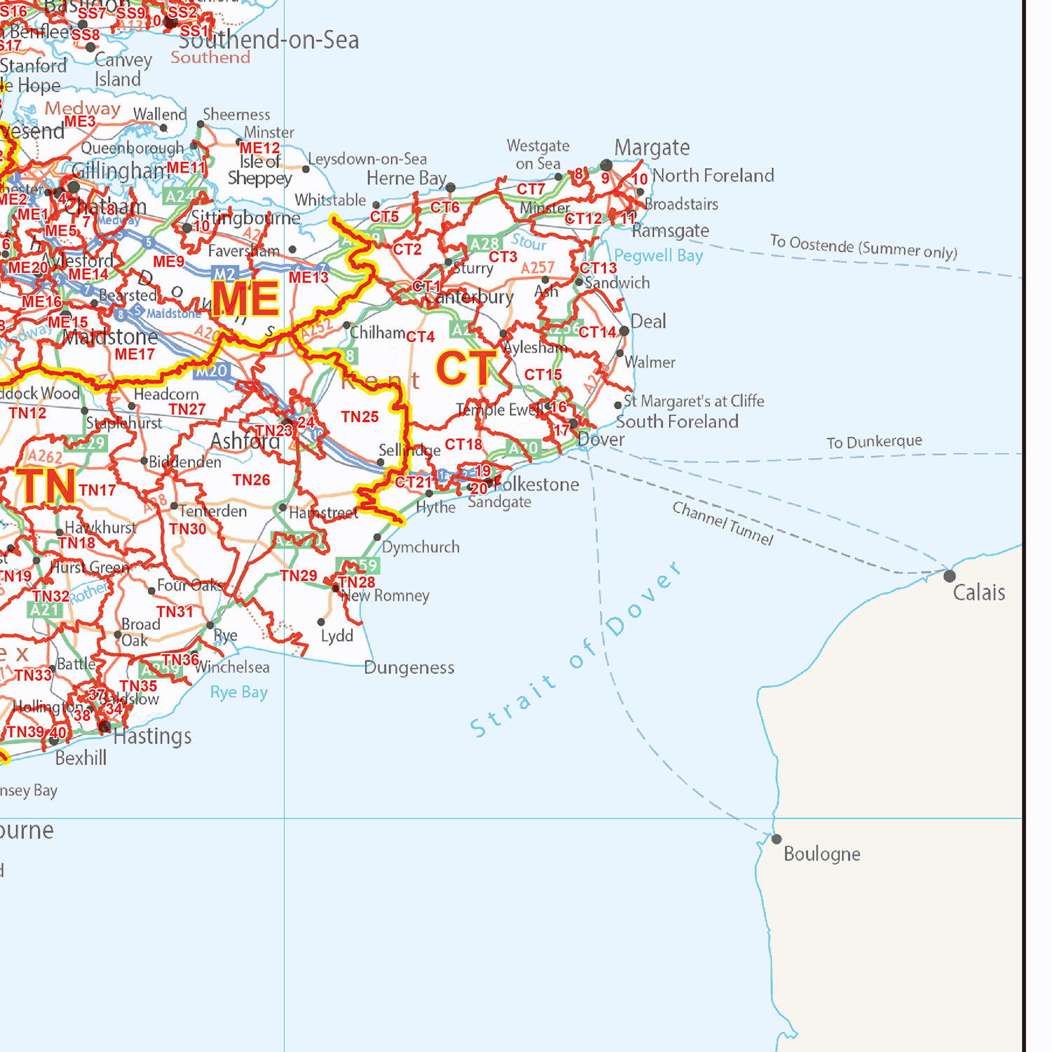 D11 Postcode Map UK White Base - Postcode District - Locked PDF – XYZ Maps
