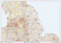 North England - Postcode District - GIF Image