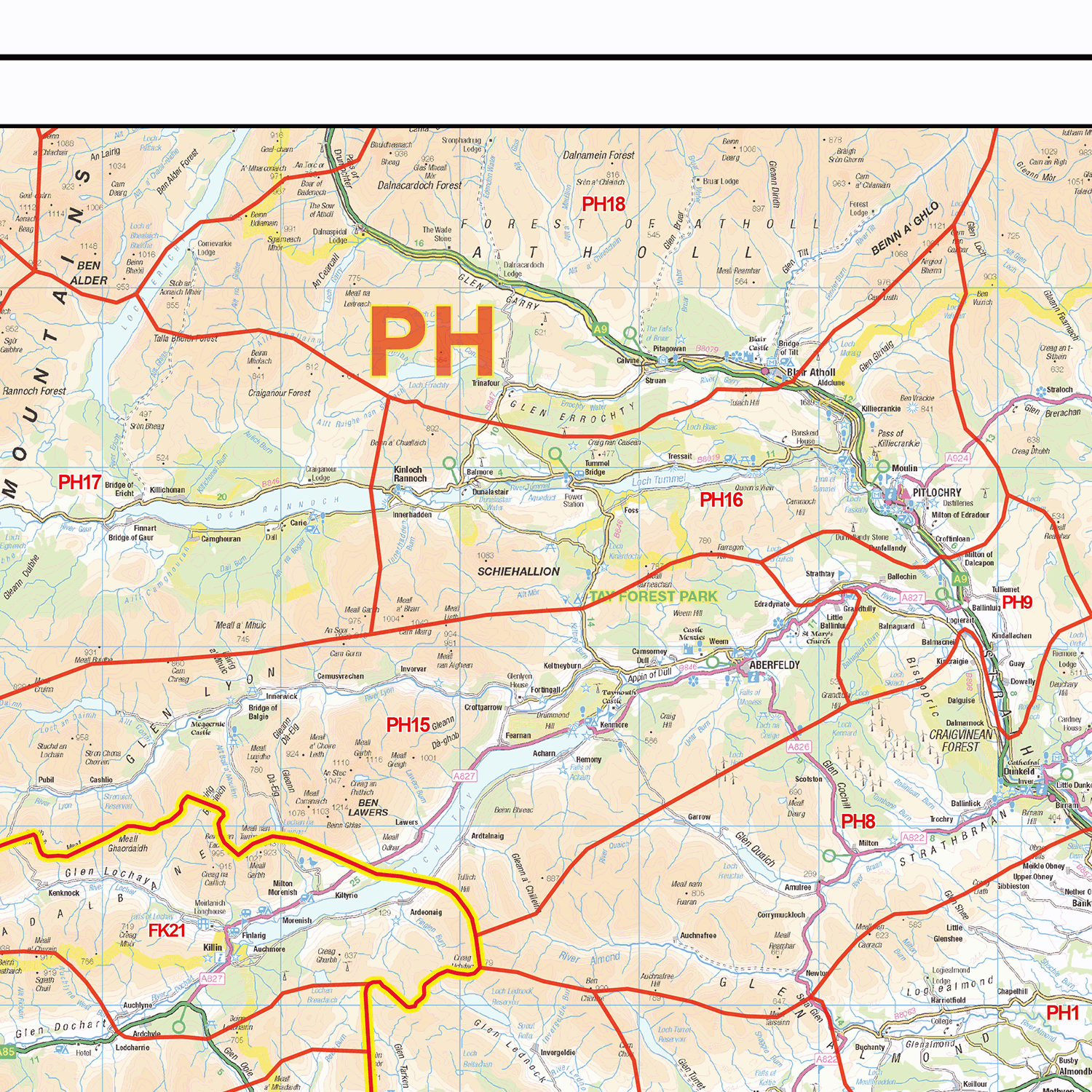 Td1 Postcode South Scotland - Postcode District - GIF Image – XYZ Maps