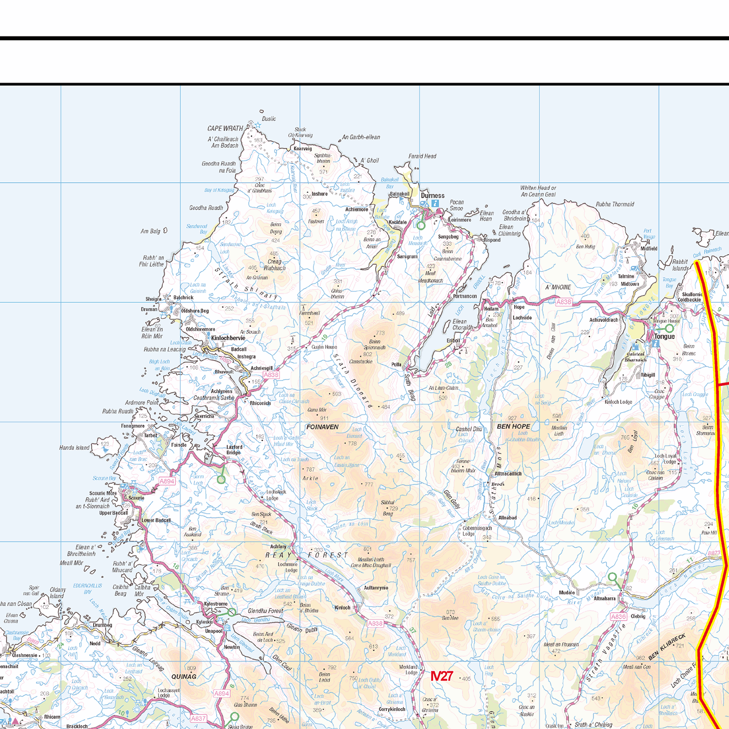 North Scotland - Postcode District - Editable GeoPDF